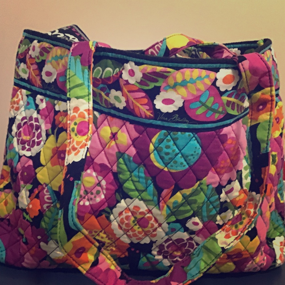 Multicolored Vera Bradley tote bag